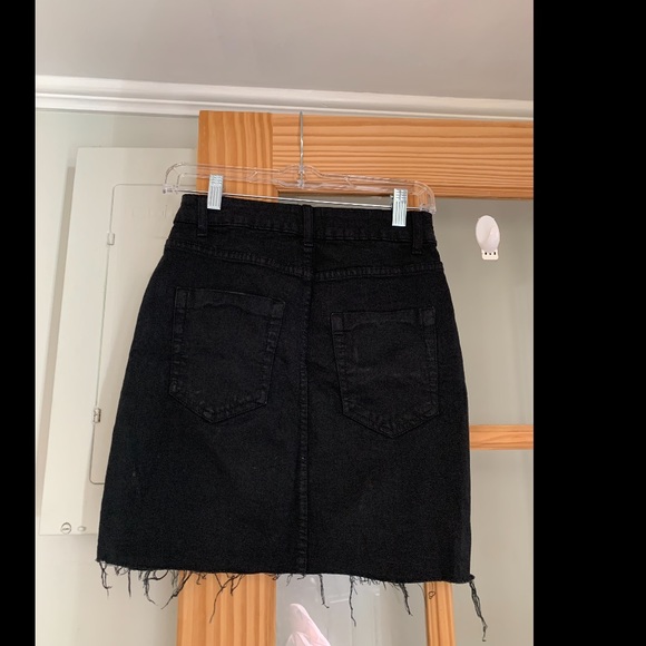 Black Denim Skirt - Picture 2 of 2